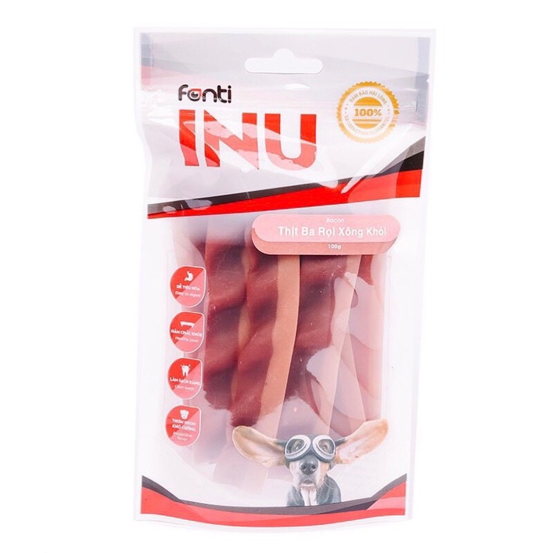 Thịt ba rọi xông khói cho cún cưng INU