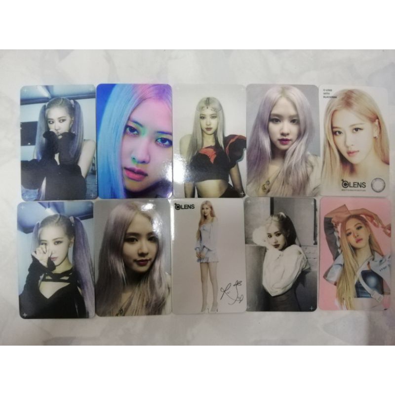 Set card ảnh unoff BLACKPINK Rose - Ddu-du-ddu-du, Kill This Love, How you like that, The Album, Born Pink