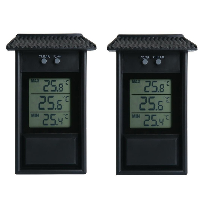 Đồng Hồ Đo Nhiệt Độ Và Độ Ẩm Không Thấm Nước Có Chức Năng Nhớ