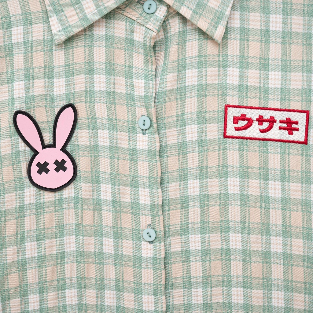 Áo Sơ Mi Unisex Bad Rabbit CHECKED RABBIT SHIRT - Local Brand Chính Hãng