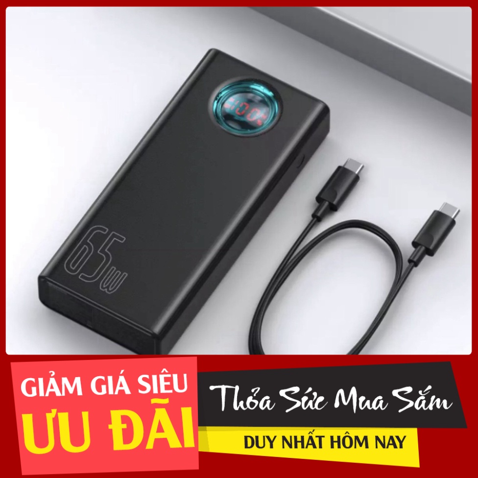 SHOP UY TÍN GIÁ RẺ Sạc pin phòng ngừa 33W / 65W Power Bank 30000mAh PD Sạc nhanh FCP SCP Bộ sạc bên phía ngoài di động S