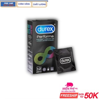 Bao cao su Durex Performa Bao cao su kéo dài thời gian quan hệ 12 bao / Hộp