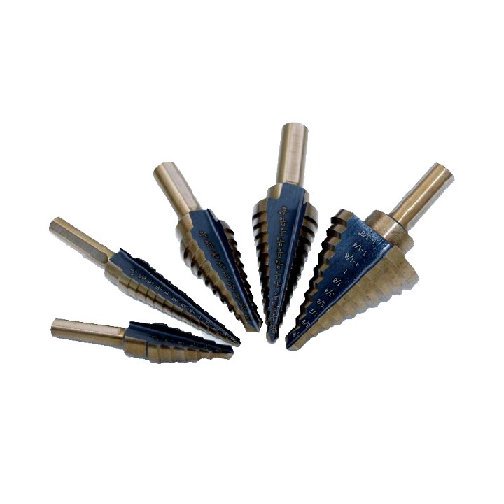 Bộ 5 mũi khoan bước HSS