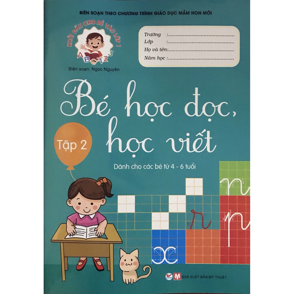 Sách - Khởi Đầu Cho Bé Vào Lớp 1 - Bé Học Đọc, Học Viết (Tập 2)