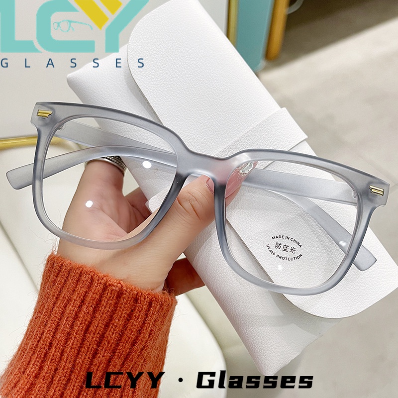 Kính Chống Ánh Sáng Xanh Lam Gọng Lớn Thời Trang Hàn Quốc LCYY2022 # 0°-4.0° Điểm / 12009