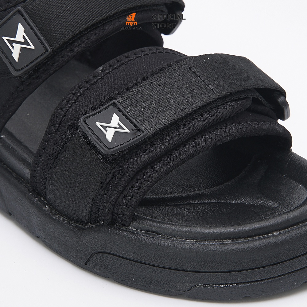 Sandal nam nữ ZX 2125 All Black 2 quai bản to có lót quai, đế 3,5cm Phylon 3 lớp chất liệu EVA cao cấp