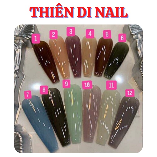 Set 12 màu sơn gel thạch BOBO Thiên Di Nail