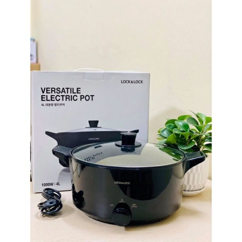 Nồi Điện Đa Năng Dung Tích 4 lít LocknLock Versatile Hot Pot EJP546BLK