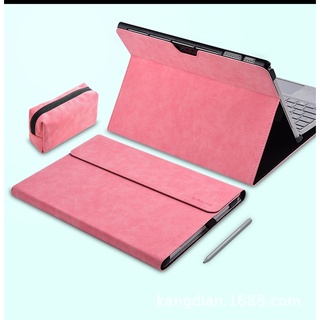 Combo bao da+túi phụ kiện cao cấp dành cho cho surface pro 4, pro 5, pro 6, pro 7, x