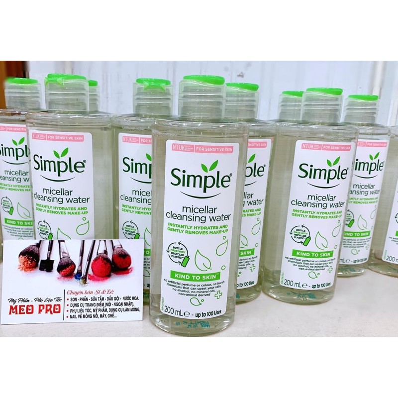 Nước tẩy trang Simple 200ml