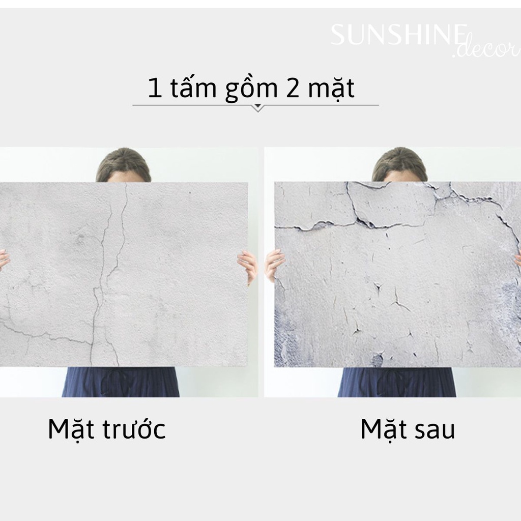 Phông Nền 2 Mặt Bức Tường Xi Măng Chụp Ảnh Sản Phẩm 57x87 cm -2M11