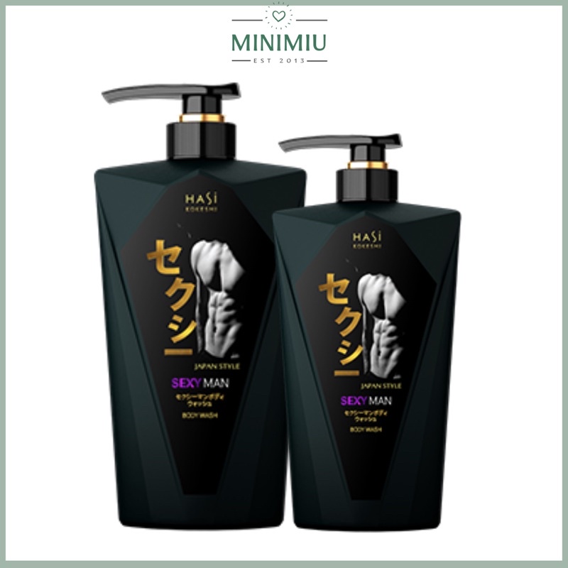 Sữa tắm nước hoa nam Hasi Kokeshi Sexy Man Body Wash dạng Gel 380g - 550g