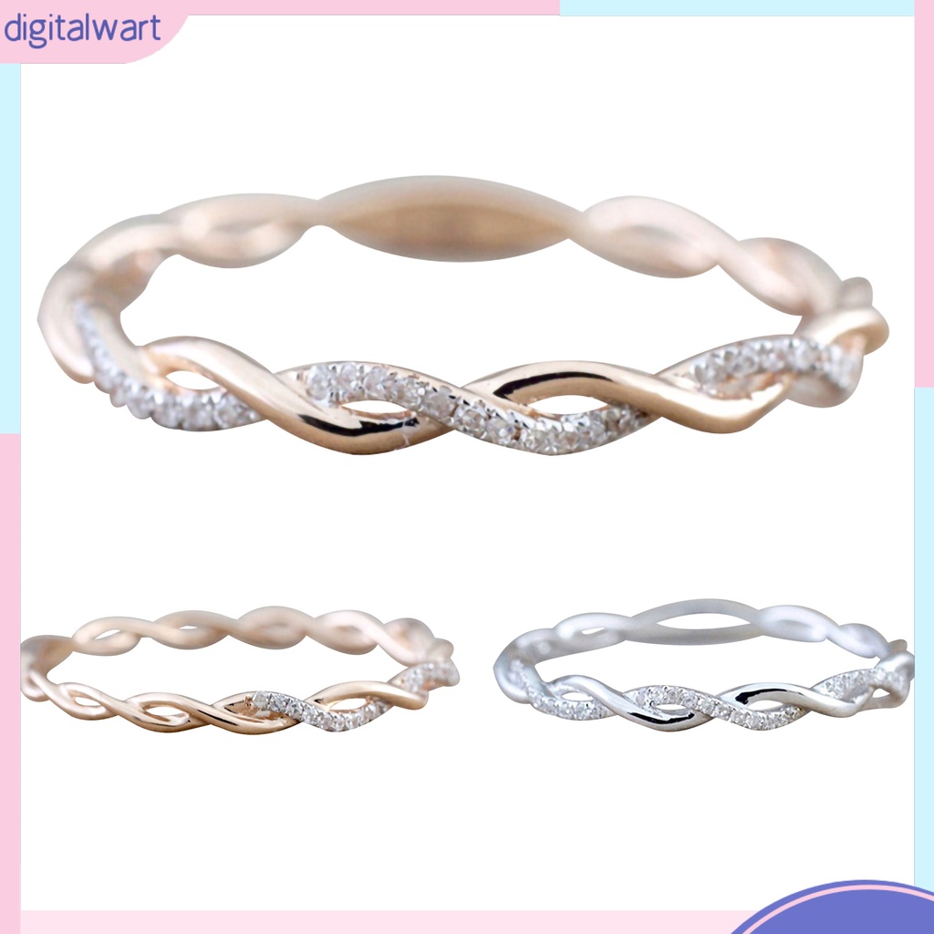 Nhẫn Đính Đá Kiểu Dáng Đơn Giản Thời Trang Cho Nữ