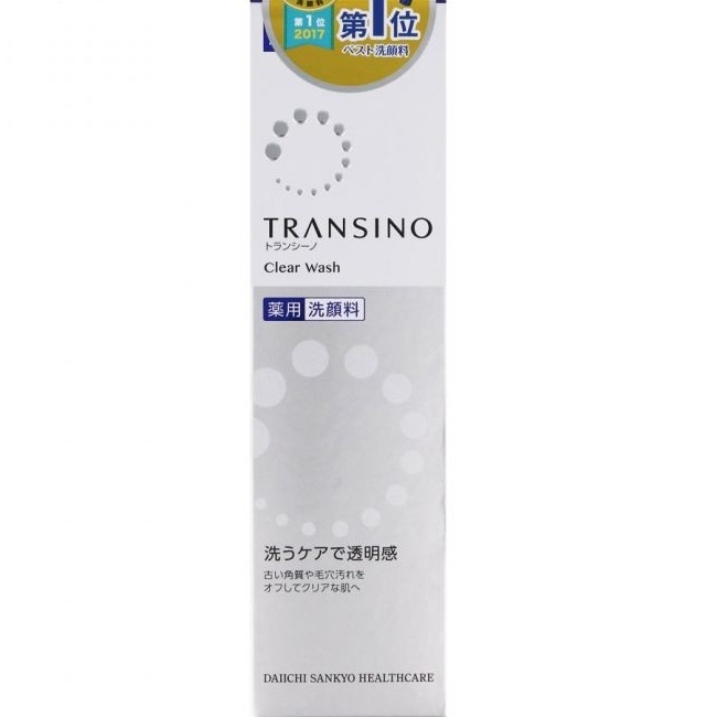 Sữa rửa mặt trắng da Transino Clear Wask 100g dưỡng trắng giảm thâm nám tàn nhang hiệu quả