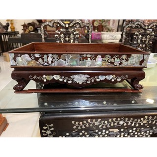 Khay trà gỗ cẩm khảm trai đt zalo 0844876555