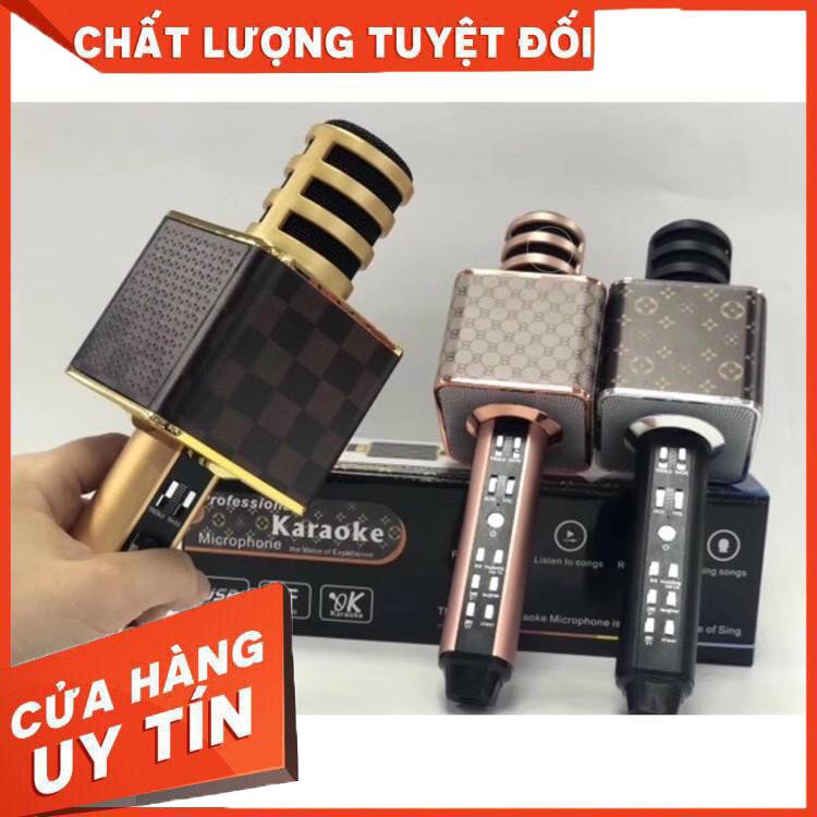 Mic hát karaoke kiêm loa bluetooth SD-18
