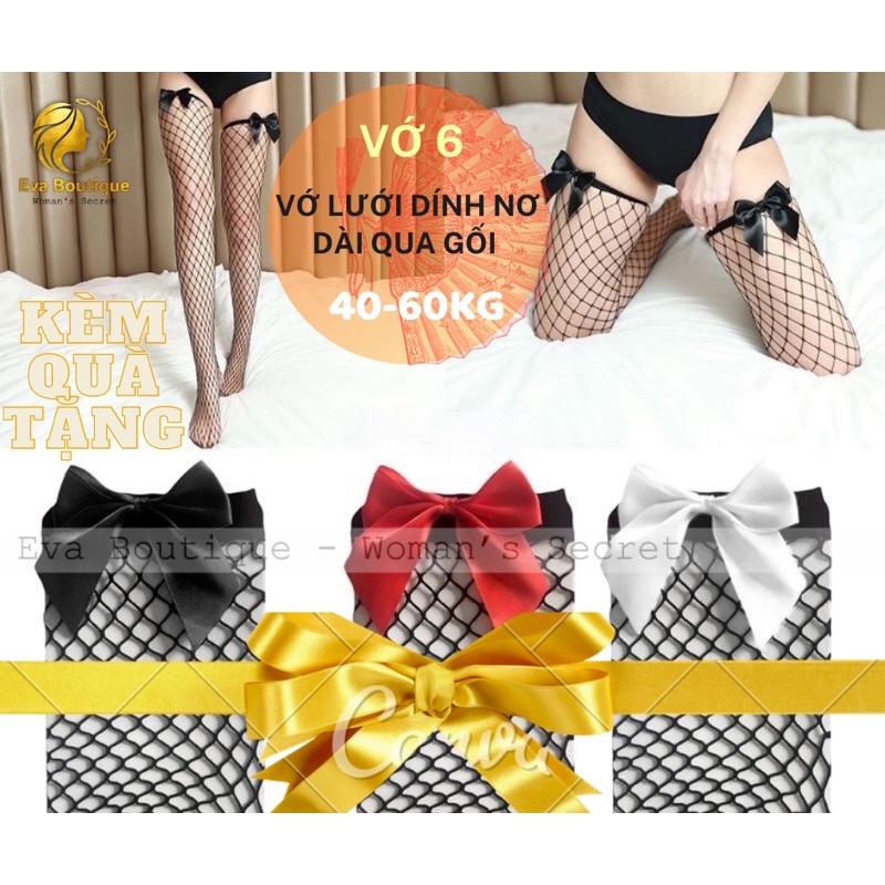 _VỚ 6_Vớ / tất lưới đính nơ [evaboutique9x]