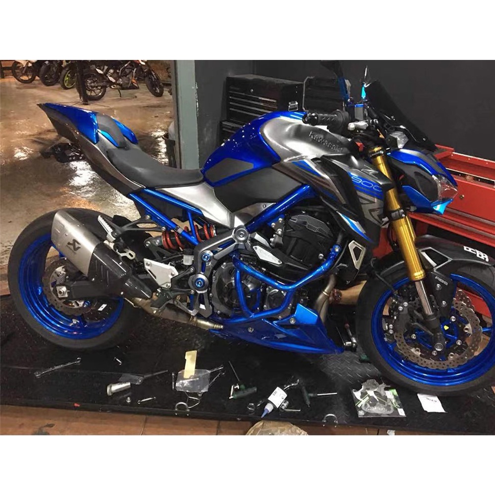 Nắp Đậy Khung CNC Kèm Ốc Vít Trang Trí Cho Xe Mô Tô Kawasaki Z900 2017-2021 Z900