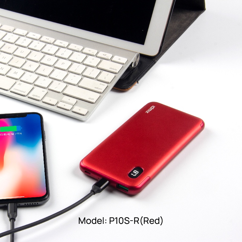 Pin sạc dự phòng PD 3.0 IDMIX Fast Charging- 10.000 mAh- siêu mỏng nhẹ - hỗ trợ sạc nhanh- bảo hành 12 tháng