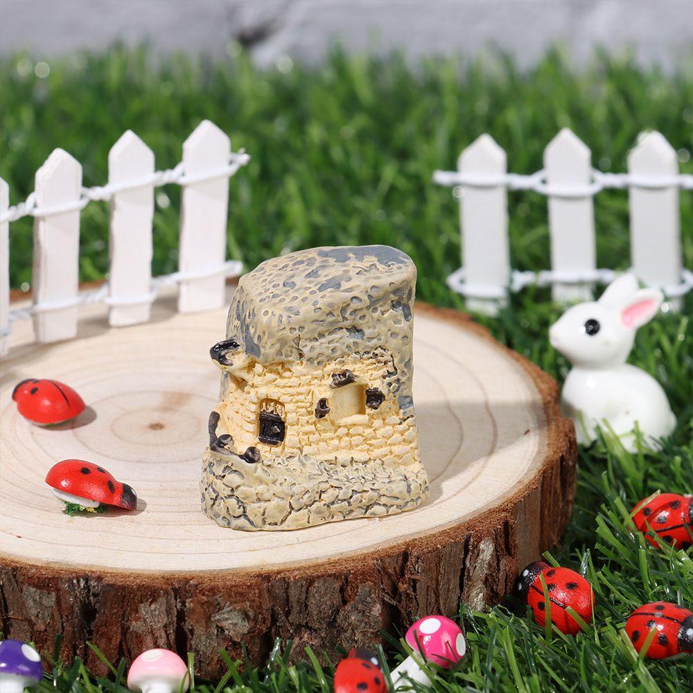 Ngôi Nhà Nhỏ Bằng Resin Dùng Trang Trí Tiểu Cảnh DIY