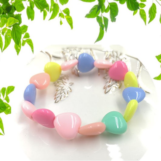 Hạt acrylic Hình Trái Tim Nhỏ 14Mm. Tự Làm Cho Trẻ Em