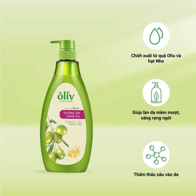 SỮA TẮM OLIV SÁNG DA - MỀM MỊN - SẠCH KHUẨN 650ML