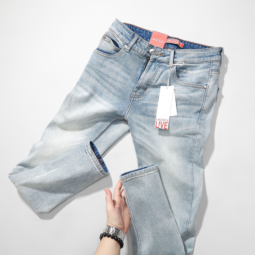 Quần Jean dài nam Lcst xanh dơ 210418 (Form Slimfit,chất vải co dãn,ống quần 15-17cm,hàng VNXK) | BigBuy360 - bigbuy360.vn