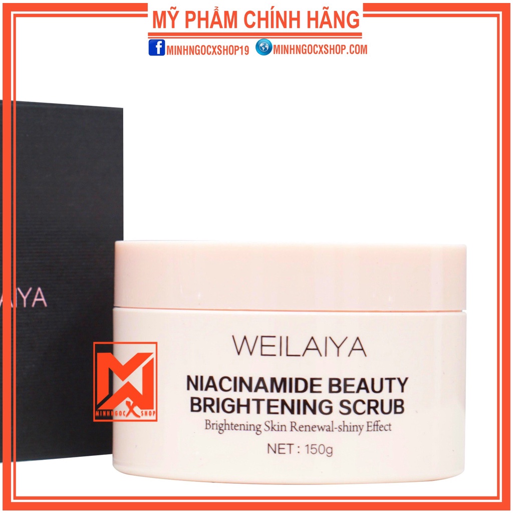 Tẩy tế bào chết WEILAIYA 150g , làm sạch sâu, tẩy tế bào chết Body, se khít lỗ chân lông giúp da mềm mại trắng hồng