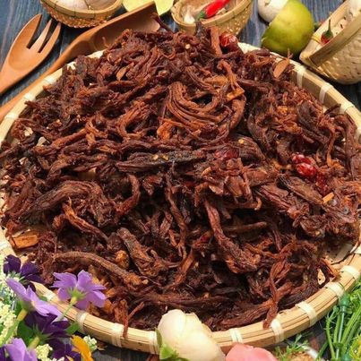 Khô heo cháy tỏi loại 2 - giá sỉ100g / 250g / 500g