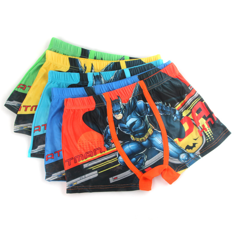 Set 5 Quần Lót Boxer In Hình Hoạt Hình Dễ Thương Cho Bé Trai