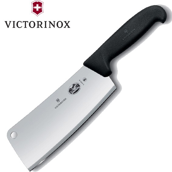 Dao bếp chặt Victorinox Kitchen Cleaver màu đen 19cm -600gr -Fibrox handle