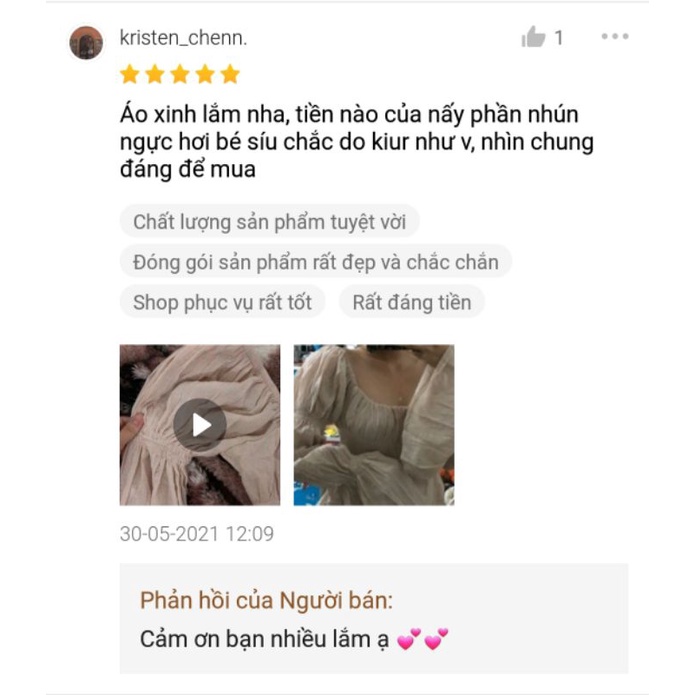 Áo sơ mi cổ vuông tay loe cho phụ nữ mùa hè 2021 mới của Pháp sang trong