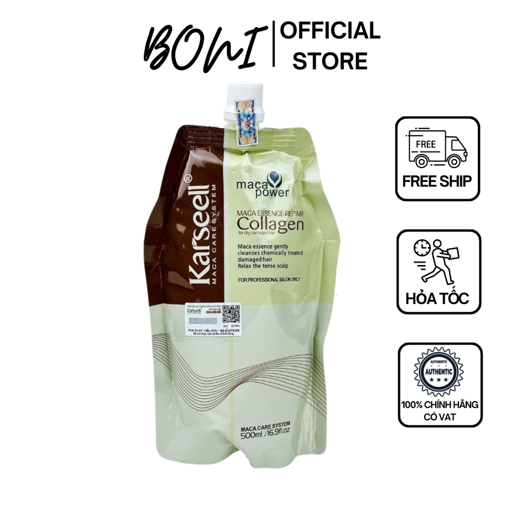 Ủ tóc Collagen Karseell 500ml - Dầu hấp tóc Chuẩn SALON cao cấp