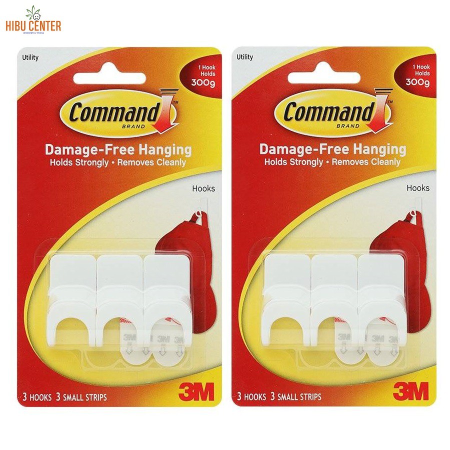 Combo 2 Móc Dán Tường Tròn 300gr Vỉ 3 Cái Command 3M 17402 Hàng Chính Hãng – HIBUCENTER