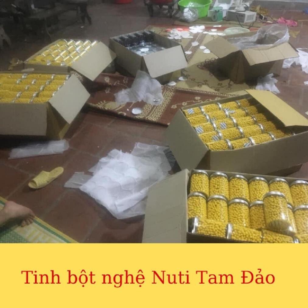 Tinh bột nghệ viên mật ong rừng 500g, nghệ viên mật ong nguyên chất, hàng loại 1, hàm lượng curcumin cao, đảm bảo VSATTP