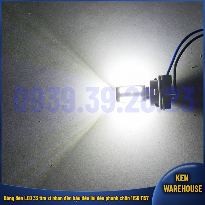 Bóng đèn LED 33 tim chất lượng cao xi nhan đèn hậu đèn lùi đèn phanh chân 1156 1157 cho xe máy, ô tô 12V GIÁ 1 BÓNG