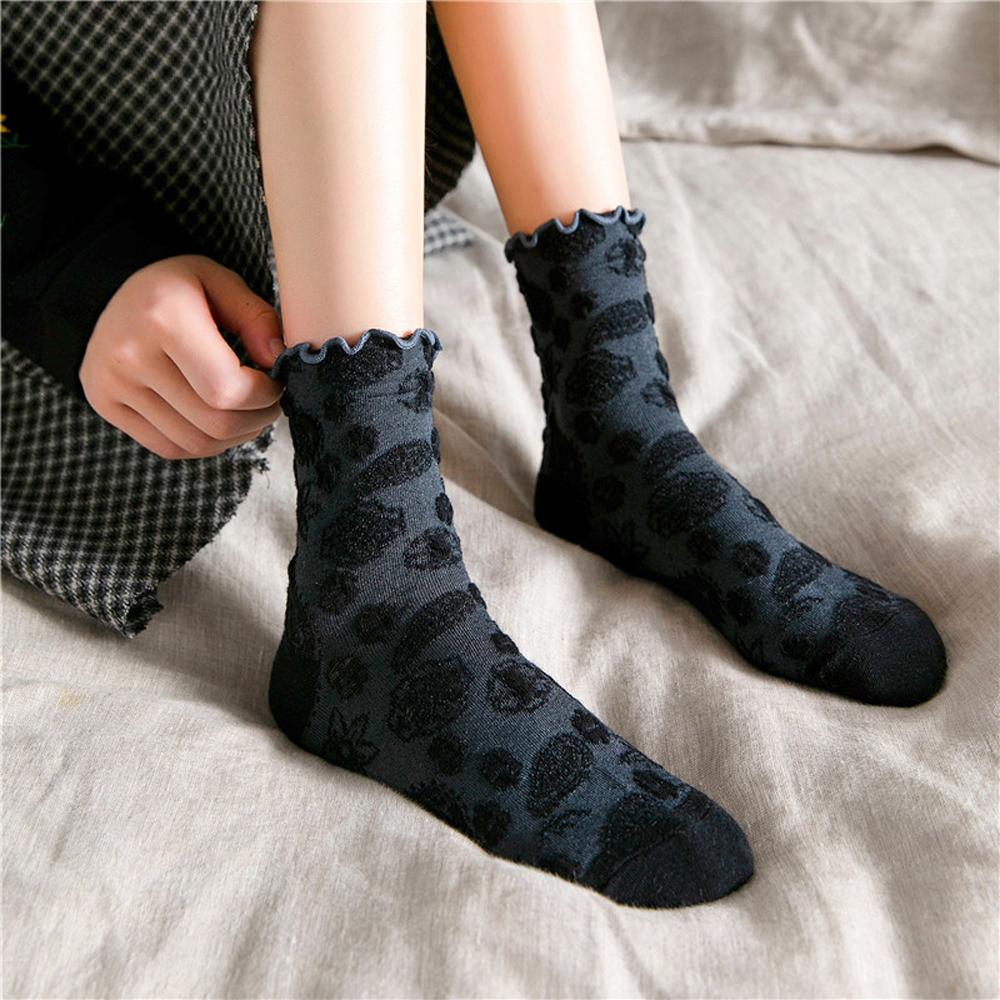 Vớ Thể Thao Co Giãn Họa Tiết Hoa Nhiều Màu Sắc Phong Cách Đường Phố Hàn Quốc VANES1 Cho Nữ