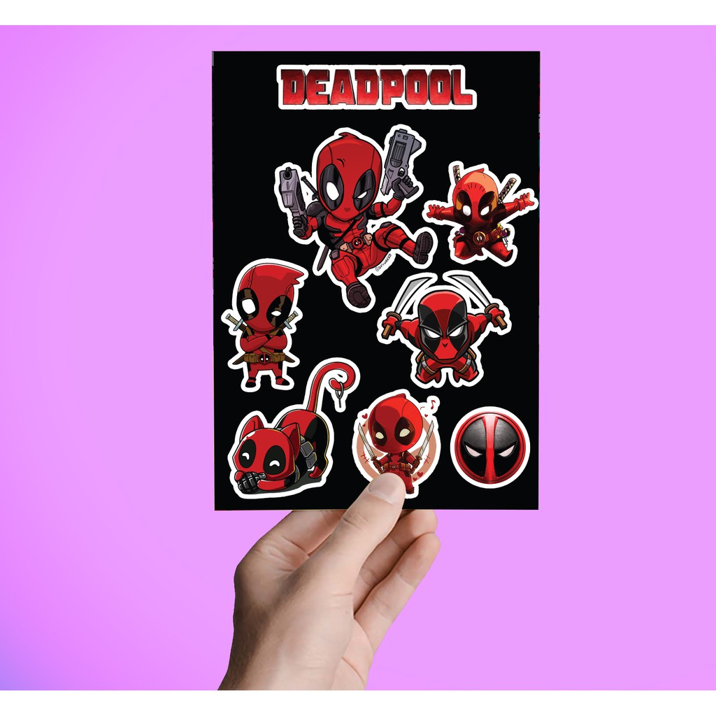 Sticker tem dán - Deadpool