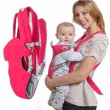 Đai Địu Em Bé 4 Tư Thế Hàng VNXK vải cotton, có lớp đệm êm ái