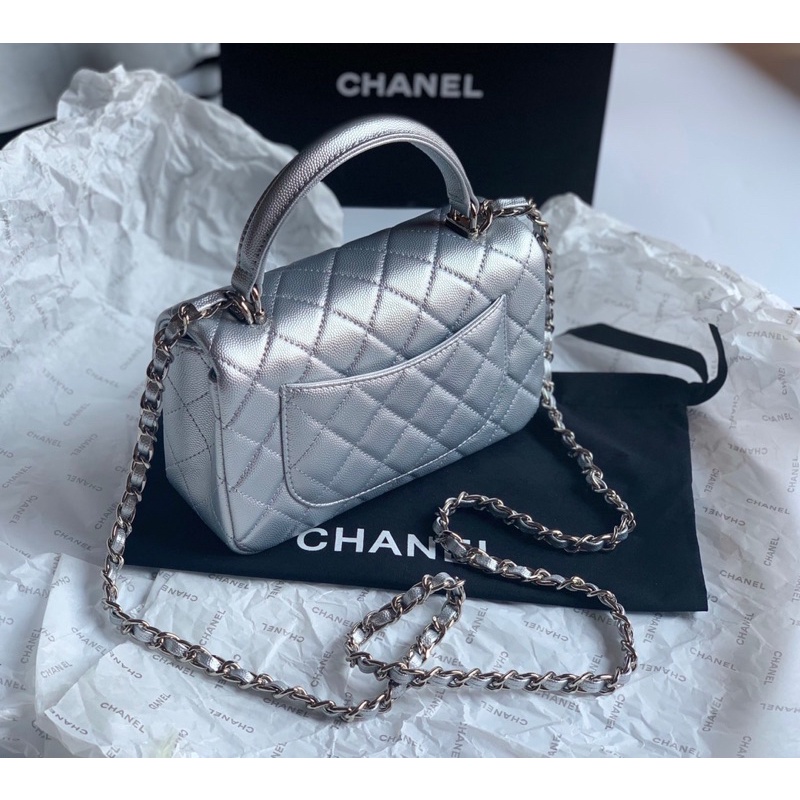 Túi xách nữ chất da thật Sz 20cm Fullbox nam châm bill đầy đủ