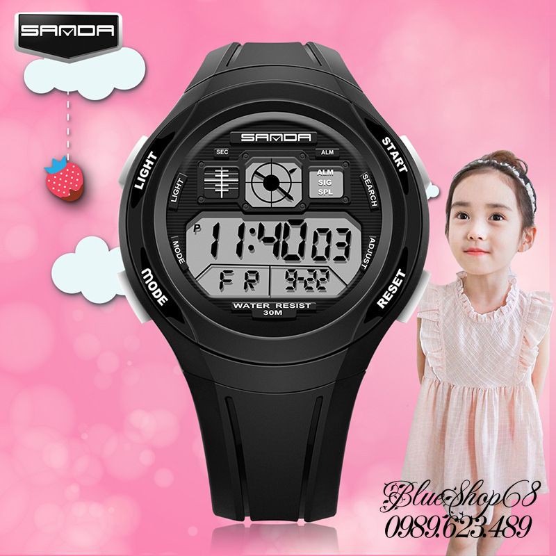 Đồng hồ trẻ em cao cấp SANDA chống nước tốt siêu bền | BigBuy360 - bigbuy360.vn
