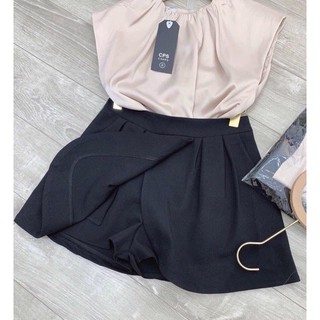 Set Áo Lụa Be Tay Hến