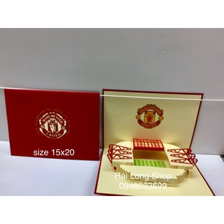 Sân bóng -  Stadium  - Thiệp 3D  ( mở 90 độ)