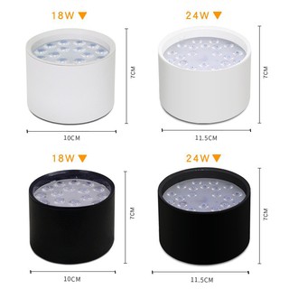 LED Ông bơ-Tán Quang- phi 16-18W -Trắng-Đen