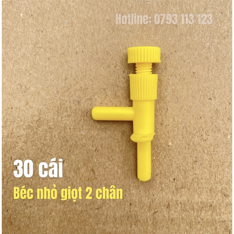 BỘ 30 BÉC TƯỚI NHỎ GIỌT 2 CHÂN KIỂU ĐÀI LOAN - DÙNG TRONG HỆ THỐNG TƯỚI TỰ ĐỘNG, TƯỚI NHỎ GIỌT
