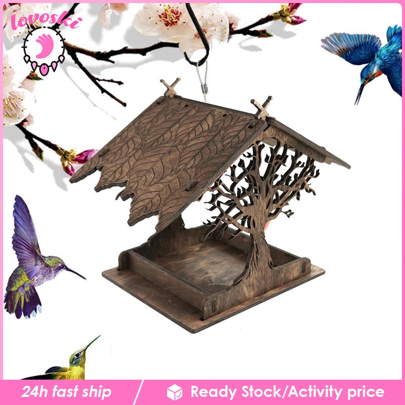 Khay Đựng Thức Ăn Cho Chim Treo Trang Trí Ngoài Trời