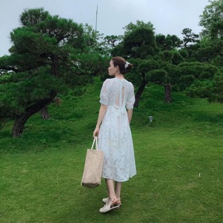Váy trắng ren cao cấp