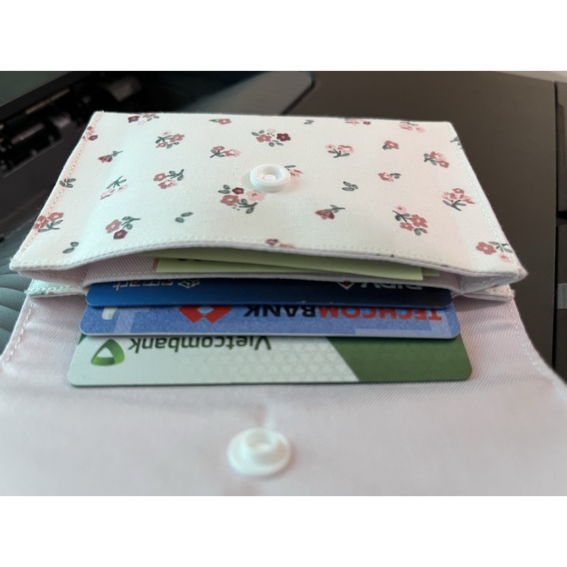 Ví vải mini dáng dài handmade xinh xắn