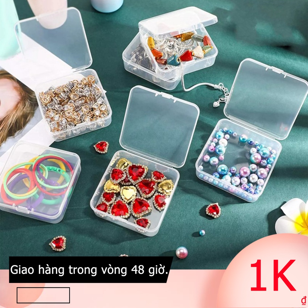 Hộp nhựa trong suốt đựng trang sức tiện lợ