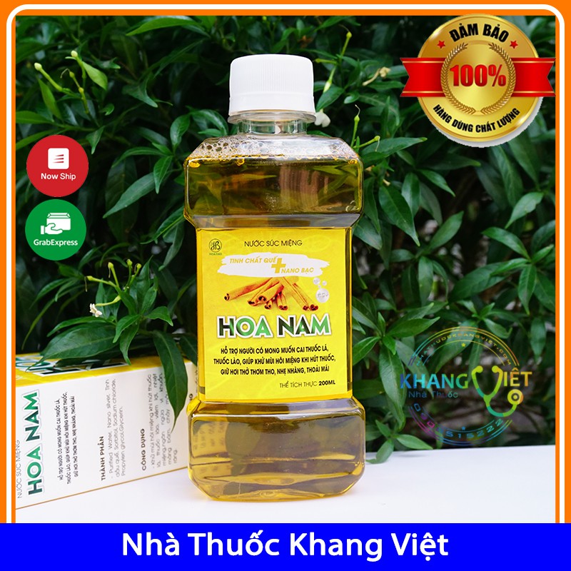 Nước Súc Miệng CAI THUỐC LÁ HOA NAM